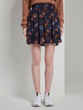 Skater-Rock mit floralem Muster - Frauen - Flower Print Blue Skater-Rock mit floralem Muster - Frauen - Flower Print Blue - 1 - TOM TAILOR Denim