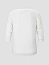 Jumper with structured pattern - Women - Off White Jumper with structured pattern - Women - Off White - 8 - TOM TAILOR Denim