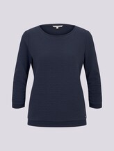 Jumper with structured pattern - Women - Real Navy Blue 1 Jumper with structured pattern - Women - Real Navy Blue 1 - 7 - TOM TAILOR Denim