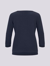 Jumper with structured pattern - Women - Real Navy Blue 1 Jumper with structured pattern - Women - Real Navy Blue 1 - 8 - TOM TAILOR Denim