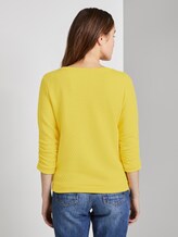 Jumper with structured pattern - Women - Golden Summer Yellow Jumper with structured pattern - Women - Golden Summer Yellow - 2 - TOM TAILOR Denim