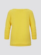 Jumper with structured pattern - Women - Golden Summer Yellow Jumper with structured pattern - Women - Golden Summer Yellow - 8 - TOM TAILOR Denim