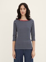 Striped top - Women - navy stripe Striped top - Women - navy stripe - 1 - TOM TAILOR