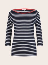 Striped top - Women - navy stripe Striped top - Women - navy stripe - 7 - TOM TAILOR