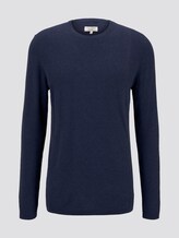Strukturierter Pullover - Männer - Sky Captain Blue Non-Solid Strukturierter Pullover - Männer - Sky Captain Blue Non-Solid - 7 - TOM TAILOR Denim