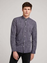 Dezent gemustertes Hemd - Männer - Black Iris Blue Dezent gemustertes Hemd - Männer - Black Iris Blue - 1 - TOM TAILOR Denim