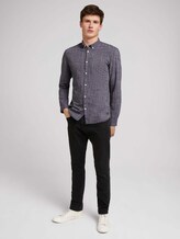 Dezent gemustertes Hemd - Männer - Black Iris Blue Dezent gemustertes Hemd - Männer - Black Iris Blue - 3 - TOM TAILOR Denim