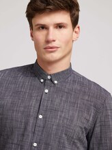 Dezent gemustertes Hemd - Männer - Black Iris Blue Dezent gemustertes Hemd - Männer - Black Iris Blue - 9 - TOM TAILOR Denim