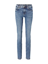 TOM TAILOR Damen Alexa Straight Jeans mit Bio-Baumwolle, blau, Uni, Gr. 28/30