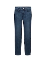 TOM TAILOR Damen Alexa Straight Jeans mit Bio-Baumwolle, blau, Uni, Gr. 33/32