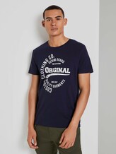 T-Shirt met print - Mannen - Sky Captain Blue T-Shirt met print - Mannen - Sky Captain Blue - 1 - TOM TAILOR Denim