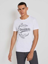 T-shirt with a print - Men - White T-shirt with a print - Men - White - 1 - TOM TAILOR Denim