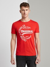 T-shirt met print - Männer - very red T-shirt met print - Männer - very red - 1 - TOM TAILOR Denim