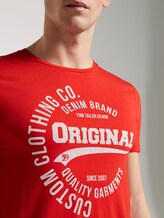 T-shirt met print - Männer - very red T-shirt met print - Männer - very red - 9 - TOM TAILOR Denim
