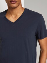 T-shirt with V-neckline - Men - Sky Captain Blue T-shirt with V-neckline - Men - Sky Captain Blue - 10 - TOM TAILOR Denim