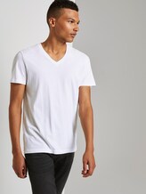 T-shirt with V-neckline - Men - White T-shirt with V-neckline - Men - White - 5 - TOM TAILOR Denim