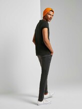 T-Shirt mit V-Ausschnitt - Männer - Black T-Shirt mit V-Ausschnitt - Männer - Black - 3 - TOM TAILOR Denim