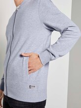 Basic sweatvest - Mannen - Light Stone Grey Melange Basic sweatvest - Mannen - Light Stone Grey Melange - 10 - TOM TAILOR Denim