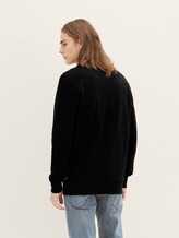 Sleek sweatshirt - Men - Black Sleek sweatshirt - Men - Black - 2 - TOM TAILOR Denim
