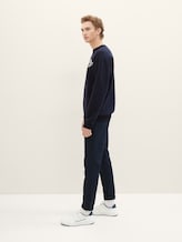 Chino trousers with belt - Men - Sky Captain Blue Chino trousers with belt - Men - Sky Captain Blue - 11 - TOM TAILOR Denim