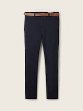 Chino trousers with belt - Men - Sky Captain Blue Chino trousers with belt - Men - Sky Captain Blue - 7 - TOM TAILOR Denim