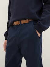 Chino trousers with belt - Men - Sky Captain Blue Chino trousers with belt - Men - Sky Captain Blue - 9 - TOM TAILOR Denim