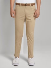 Chino trousers with belt - Men - Smoked Beige Chino trousers with belt - Men - Smoked Beige - 1 - TOM TAILOR Denim