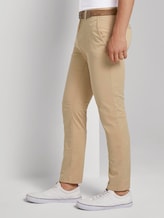 Chino trousers with belt - Men - Smoked Beige Chino trousers with belt - Men - Smoked Beige - 11 - TOM TAILOR Denim