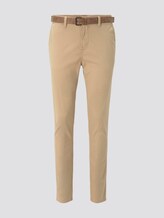 Chino trousers with belt - Men - Smoked Beige Chino trousers with belt - Men - Smoked Beige - 7 - TOM TAILOR Denim