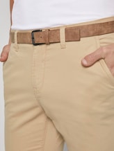 Chino trousers with belt - Men - Smoked Beige Chino trousers with belt - Men - Smoked Beige - 9 - TOM TAILOR Denim