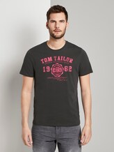 T-Shirt mit Logo-Print - Männer - Phanton Dark Grey T-Shirt mit Logo-Print - Männer - Phanton Dark Grey - 1 - TOM TAILOR