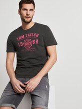 T-Shirt mit Logo-Print - Männer - Phanton Dark Grey T-Shirt mit Logo-Print - Männer - Phanton Dark Grey - 5 - TOM TAILOR