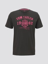 T-Shirt mit Logo-Print - Männer - Phanton Dark Grey T-Shirt mit Logo-Print - Männer - Phanton Dark Grey - 7 - TOM TAILOR