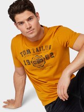 T-Shirt mit Logo-Print - Männer - Flame Brown T-Shirt mit Logo-Print - Männer - Flame Brown - 5 - TOM TAILOR