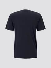 T-Shirt mit Logo-Print - Männer - Knitted Navy T-Shirt mit Logo-Print - Männer - Knitted Navy - 8 - TOM TAILOR