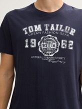 T-Shirt mit Logo-Print - Männer - White T-Shirt mit Logo-Print - Männer - White - 9 - TOM TAILOR