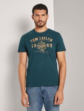 T-Shirt mit Logo-Print - Männer - Deep Green Lake T-Shirt mit Logo-Print - Männer - Deep Green Lake - 1 - TOM TAILOR