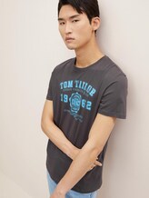 T-Shirt mit Logo-Print - Männer - Tarmac Grey T-Shirt mit Logo-Print - Männer - Tarmac Grey - 5 - TOM TAILOR