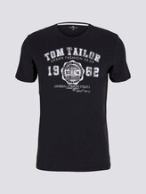 T-Shirt mit Logo-Print - Männer - Almost Black T-Shirt mit Logo-Print - Männer - Almost Black - 7 - TOM TAILOR