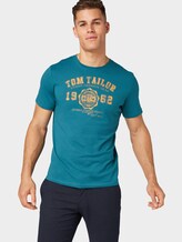 T-Shirt mit Logo-Print - Männer - Tropical Lagoon T-Shirt mit Logo-Print - Männer - Tropical Lagoon - 5 - TOM TAILOR