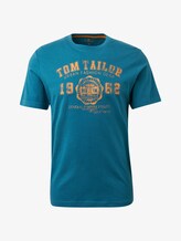 T-Shirt mit Logo-Print - Männer - Tropical Lagoon T-Shirt mit Logo-Print - Männer - Tropical Lagoon - 7 - TOM TAILOR