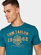 T-Shirt mit Logo-Print - Männer - Tropical Lagoon T-Shirt mit Logo-Print - Männer - Tropical Lagoon - 9 - TOM TAILOR