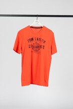 T-Shirt mit Logo-Print - Männer - Plain Red T-Shirt mit Logo-Print - Männer - Plain Red - 1 - TOM TAILOR