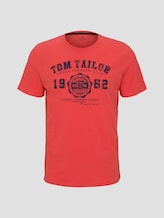 T-Shirt mit Logo-Print - Männer - Plain Red T-Shirt mit Logo-Print - Männer - Plain Red - 7 - TOM TAILOR