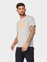 T-Shirt mit Logo-Print - Männer - Middle Grey Melange T-Shirt mit Logo-Print - Männer - Middle Grey Melange - 5 - TOM TAILOR