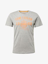 T-Shirt mit Logo-Print - Männer - Middle Grey Melange T-Shirt mit Logo-Print - Männer - Middle Grey Melange - 7 - TOM TAILOR