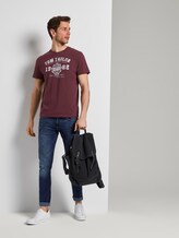 T-Shirt mit Logo-Print - Männer - Dusty Wildberry Red T-Shirt mit Logo-Print - Männer - Dusty Wildberry Red - 3 - TOM TAILOR