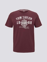T-Shirt mit Logo-Print - Männer - Dusty Wildberry Red T-Shirt mit Logo-Print - Männer - Dusty Wildberry Red - 7 - TOM TAILOR