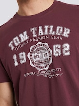 T-Shirt mit Logo-Print - Männer - Dusty Wildberry Red T-Shirt mit Logo-Print - Männer - Dusty Wildberry Red - 9 - TOM TAILOR