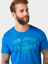 T-Shirt mit Logo-Print - Männer - White T-Shirt mit Logo-Print - Männer - White - 9 - TOM TAILOR